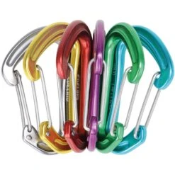 Edelrid Nineteen G Sixpack Wire Snap Gate Carabiner (6 Pieces)