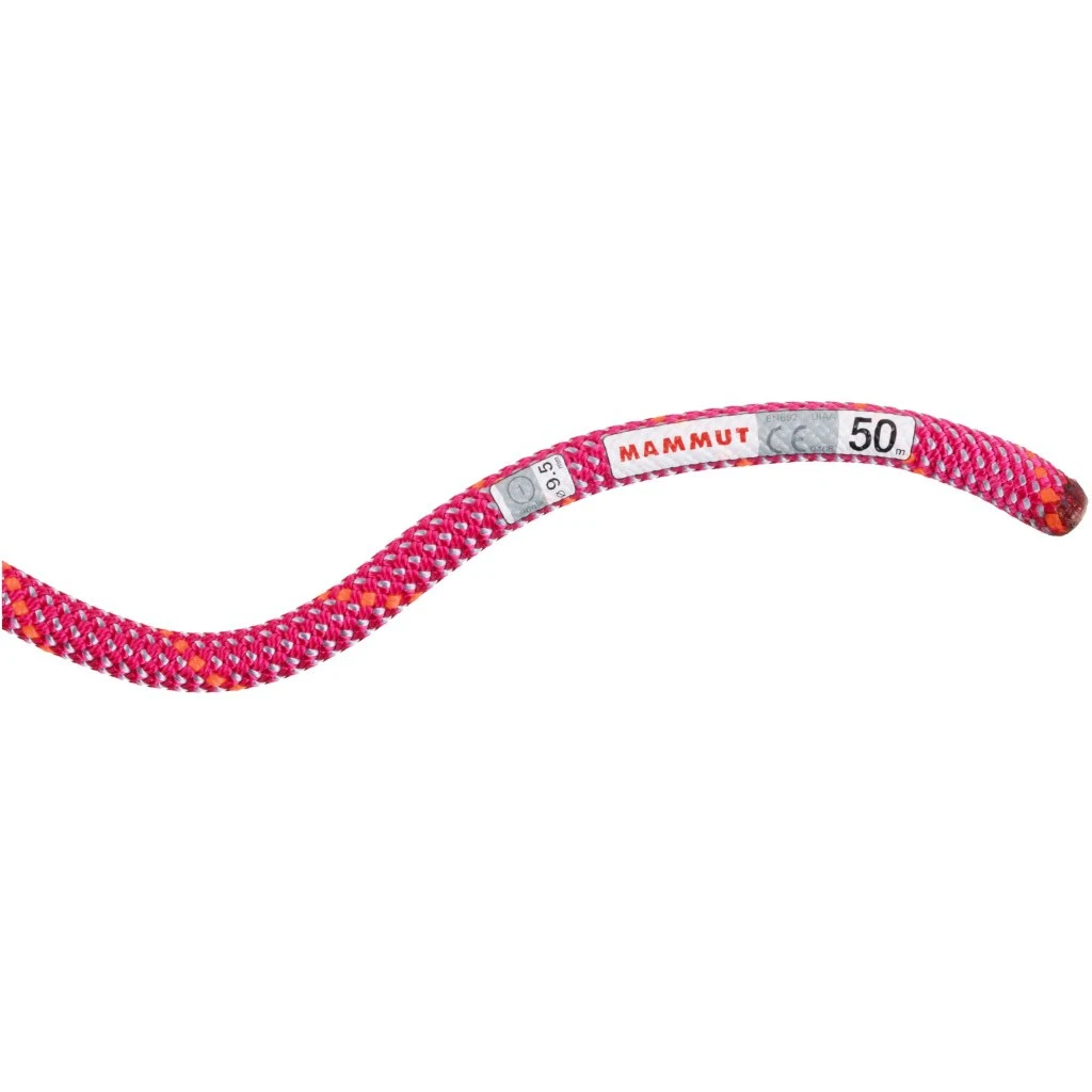 Mammut 9.5 Crag Dry Touw - 80m - Pink-zen 2 Mammut 9.5 Crag Dry Touw - 80m - Pink-zen - Afbeelding 2