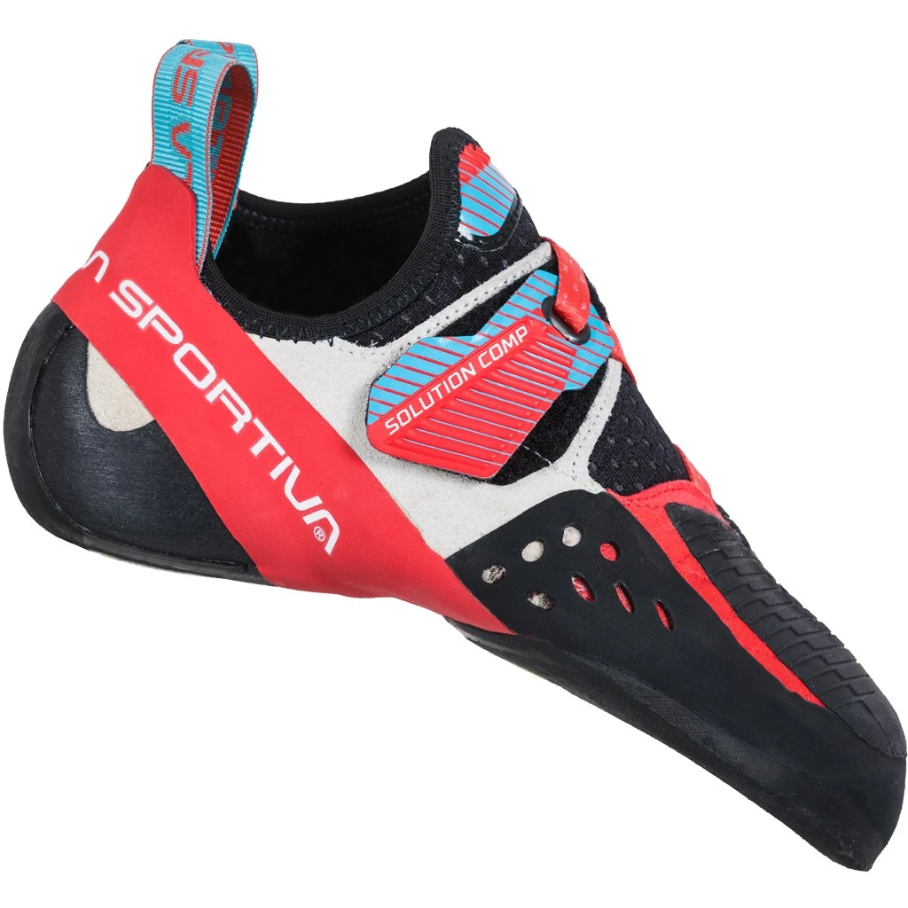 La Sportiva Solution Comp Klimschoenen Dames - Hibiscus/Malibu Blue 1 La Sportiva Solution Comp Klimschoenen Dames - Hibiscus/Malibu Blue