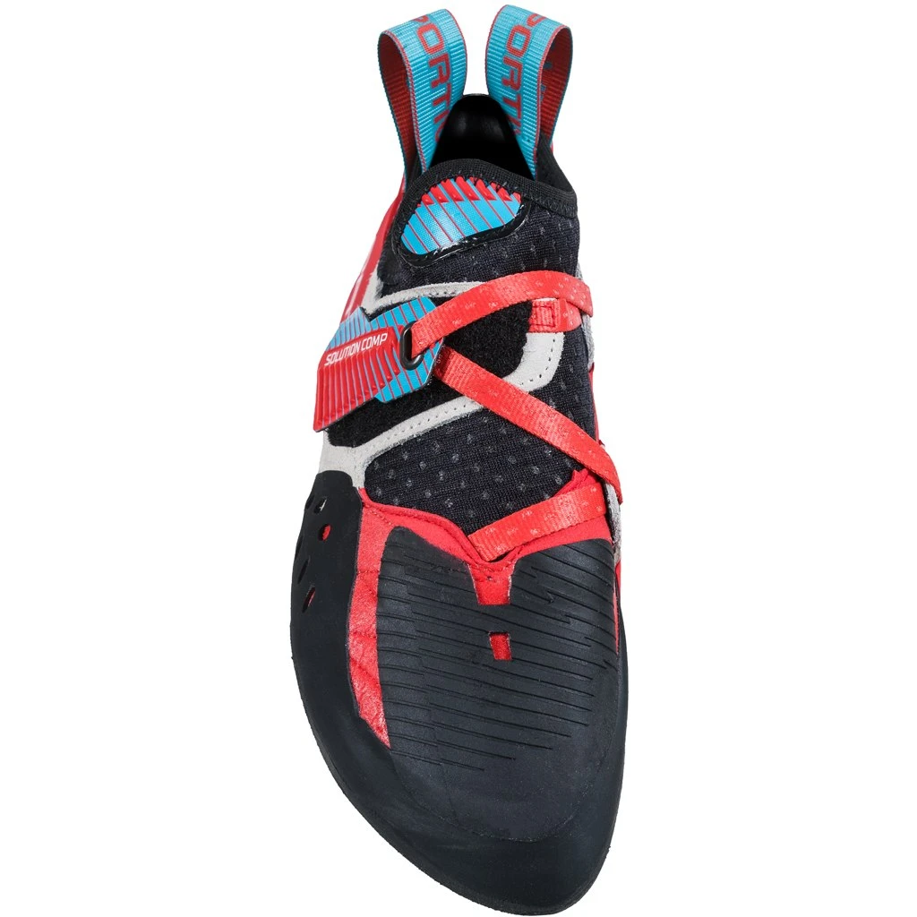 La Sportiva Solution Comp Klimschoenen Dames - Hibiscus/Malibu Blue 2 La Sportiva Solution Comp Klimschoenen Dames - Hibiscus/Malibu Blue - Afbeelding 2
