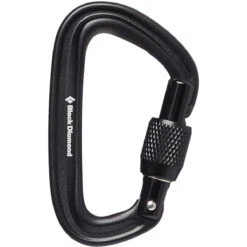 Black Diamond LiteForge Screwgate Carabiner - Black