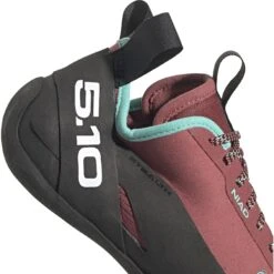 Five Ten Niad Lace Women's Climbing Shoes - Core Black / Crew Red / Acid Mint -Edelrid Verkoopwinkel five ten fw2874 niad lace core black crew red acid mint 03 970498