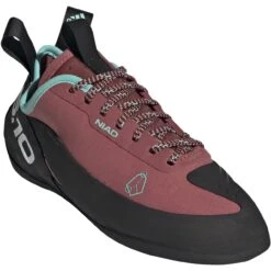 Five Ten Niad Lace Women's Climbing Shoes - Core Black / Crew Red / Acid Mint -Edelrid Verkoopwinkel five ten fw2874 niad lace core black crew red acid mint 05 970500