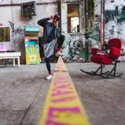 GIBBON Banana Lama Treewear Set Slackline - Blauw/geel -Edelrid Verkoopwinkel gibbon bananalama treewear set blue yellow 20225 07 1512073