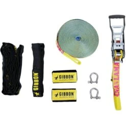 GIBBON Banana Lama Treewear Set XL Slackline - Blauw/geel -Edelrid Verkoopwinkel gibbon bananalama xl treewear set blue yellow 20224 03 1512088