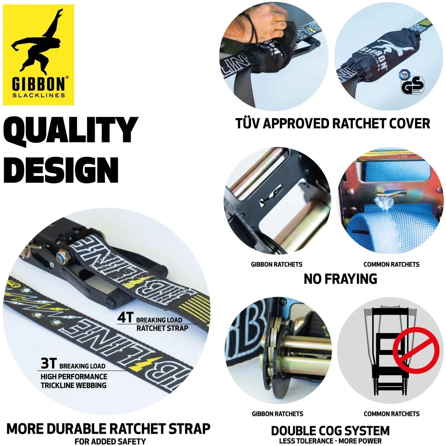 GIBBON Jibline XL Treewear - 25m Slackline Set 6 GIBBON Jibline XL Treewear - 25m Slackline Set - Afbeelding 6