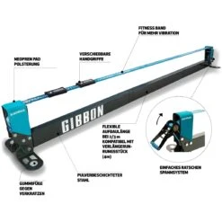GIBBON Slackrack Fitness Edition 3m - Blauw/grijs -Edelrid Verkoopwinkel gibbon slackrack fitness blue grey 15116 03 1512333