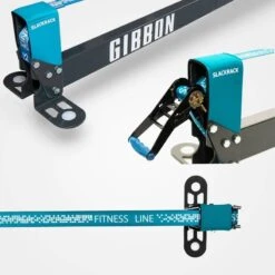 GIBBON Slackrack Fitness Edition 3m - Blauw/grijs -Edelrid Verkoopwinkel gibbon slackrack fitness blue grey 15116 09 1512339
