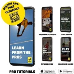 GIBBON Surferline Treewear Set Slackline 30m - Paars -Edelrid Verkoopwinkel gibbon surferline treewear set purple 18831 03 1512355