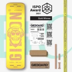 GIBBON Giboard Set Slacklineboard - Bonzo Classic - Geel -Edelrid Verkoopwinkel giboard set bonzo classicslackline gibbonslacklines 881364 3 1046339