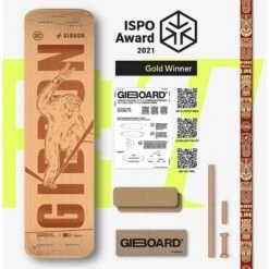 GIBBON Giboard Set Slacklineboard - Roots Rocker Travel - Brown -Edelrid Verkoopwinkel giboard set roots rocker travelslackline gibbonslacklines 229381 3 1046380