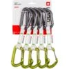 Ocun Ocún Hawk QD Combi Bio-DYN-Ring 15 Mm Quickdraw Set - 10 Cm - Pack Of 5 - Groen