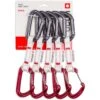 Ocun Ocún Hawk QD Combi Bio-DYN-Ring 15 Mm Quickdraw Set - 10 Cm - Pack Of 5 - Rood