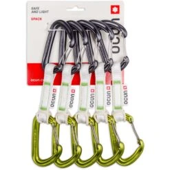 Ocun Ocún Hawk QD Wire Bio-DYN-Ring 15 Mm Quickdraw Set - 10 Cm - Pack Of 5 - Groen