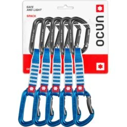 Ocun Ocún Hawk QD Zoom PA 15/22 Mm Quickdraw Set - 12 Cm - Pack Of 5 - Blauw