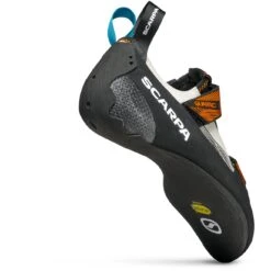 Scarpa Quantic Klimschoenen - Dust Gray/mango -Edelrid Verkoopwinkel scarpa quantic climbing shoes dust gray mango 6 1027863